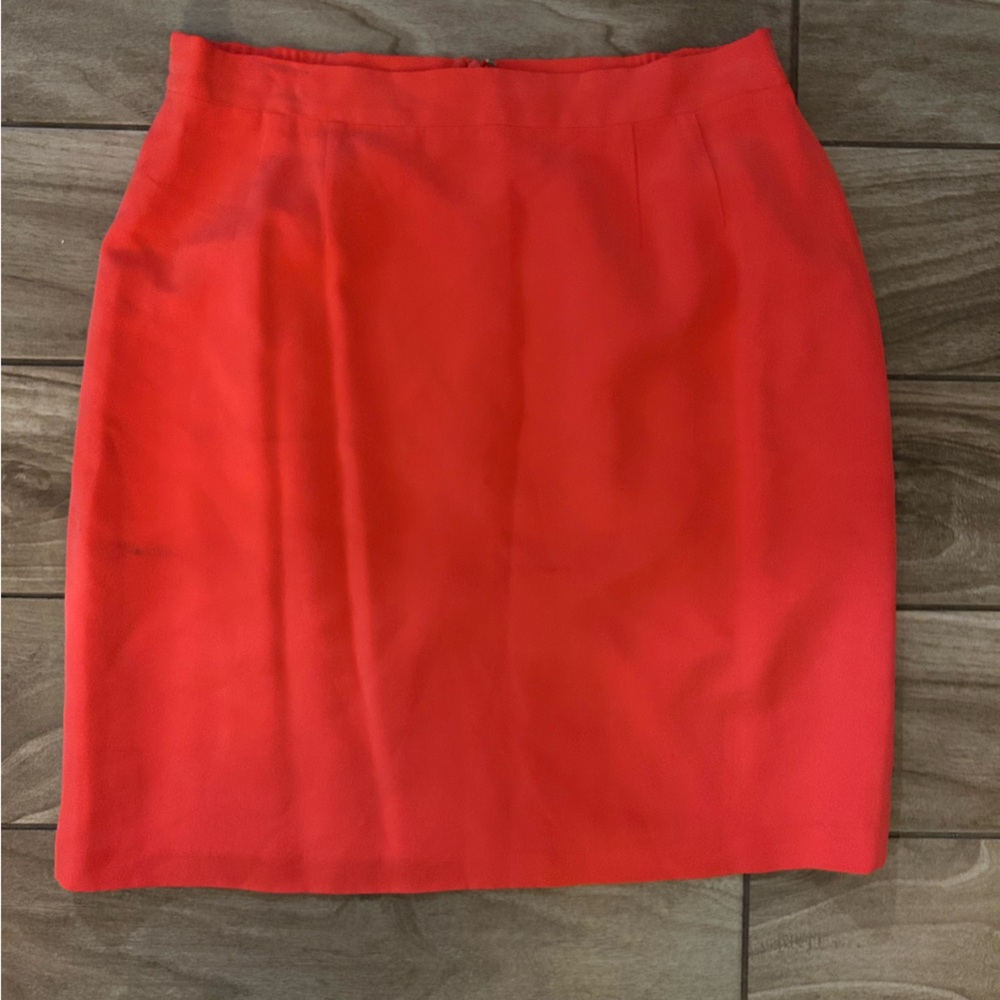 100% silk coral skirt